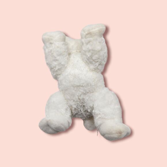 Fluffy Soft Little White LAMB Sleeping 10" Stuffed Animal Baby Gund Winky Rattle - Picture 6 of 8
